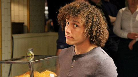 david luiz filming advertising london with mango films
